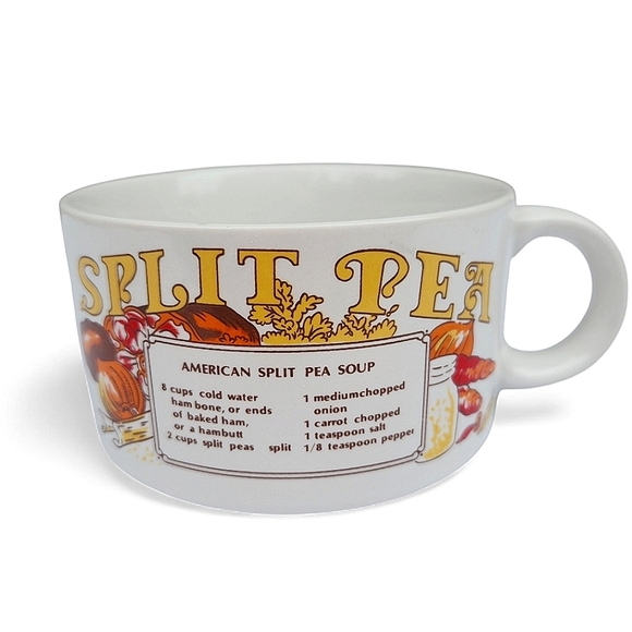 Vintage Split Pea Soup Recipe Mug - Picture 1 of 6